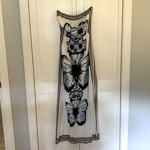 Strapless maxi dress